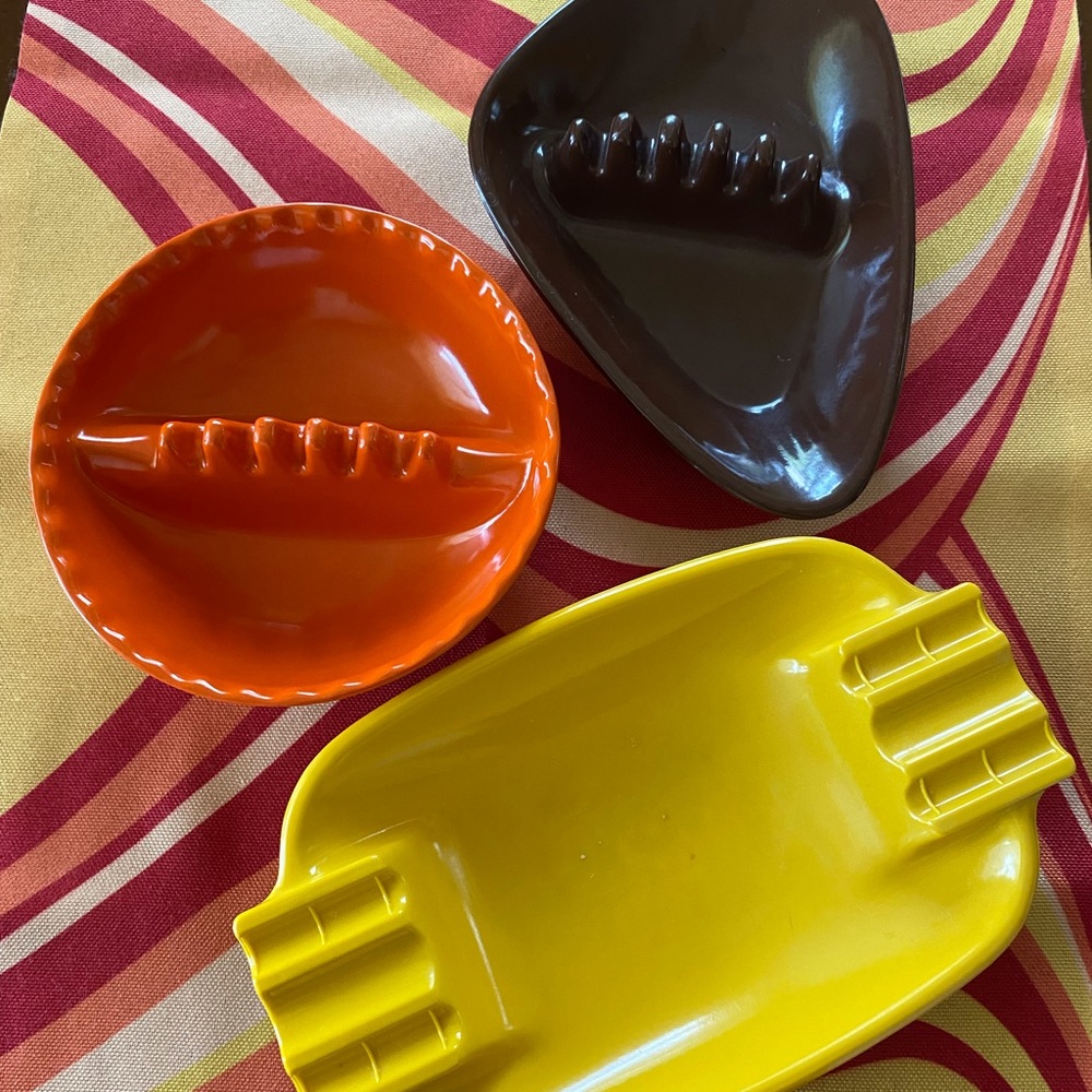 Vintage Retro Ashtray Lot